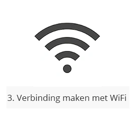 Wifi icon with white background.