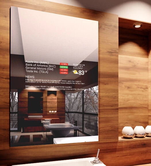 Smart information from the bathroom.